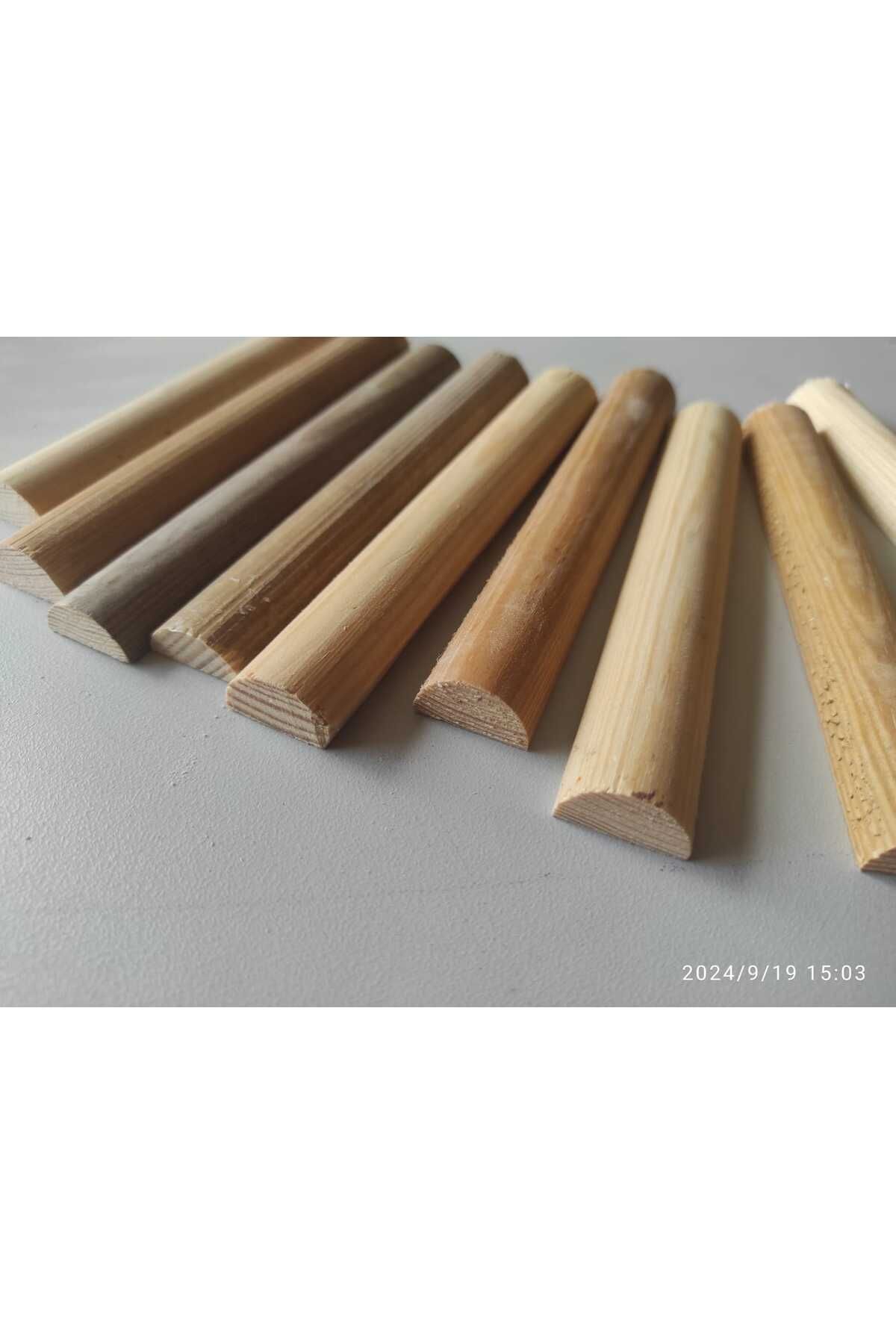 Ahşap Çıta Yarım Daire 20 Cm - 50 Adet 3