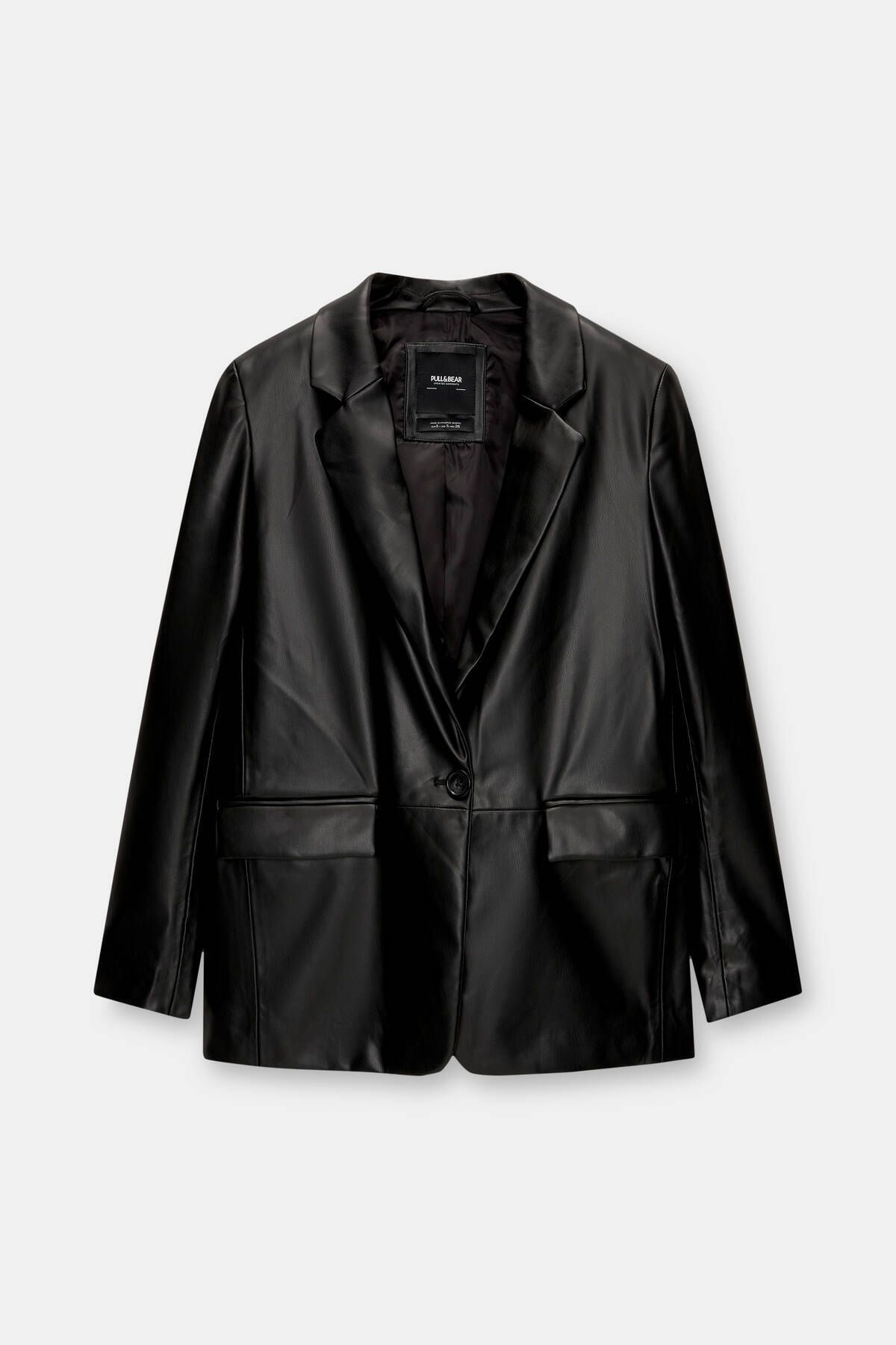 Pull Bear Cepli Suni Deri Blazer
