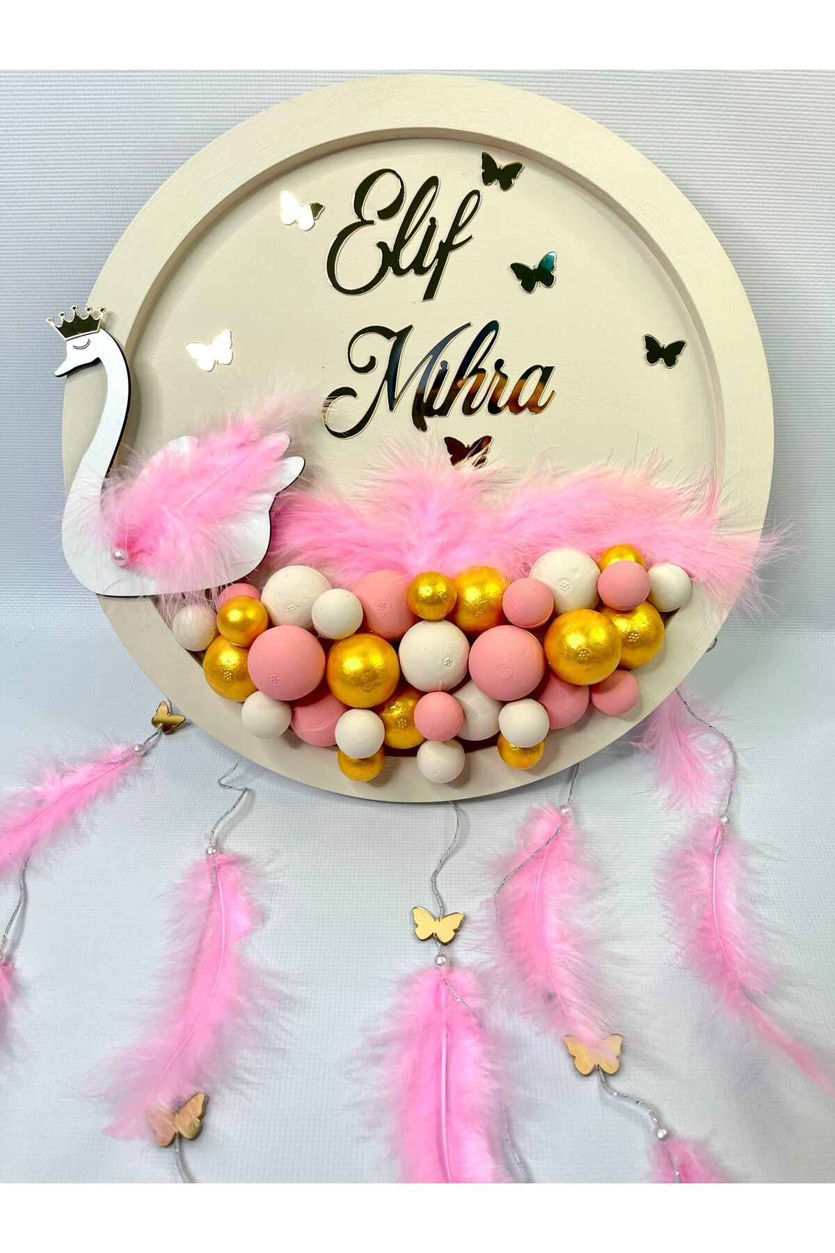 Mr Home İSİMLİ KIZ BEBEK BUBBLE KAPI SÜSÜ-HASTANE ODASI BEBEK KAPI SÜSÜ fotoğrafı 3 (önizleme)