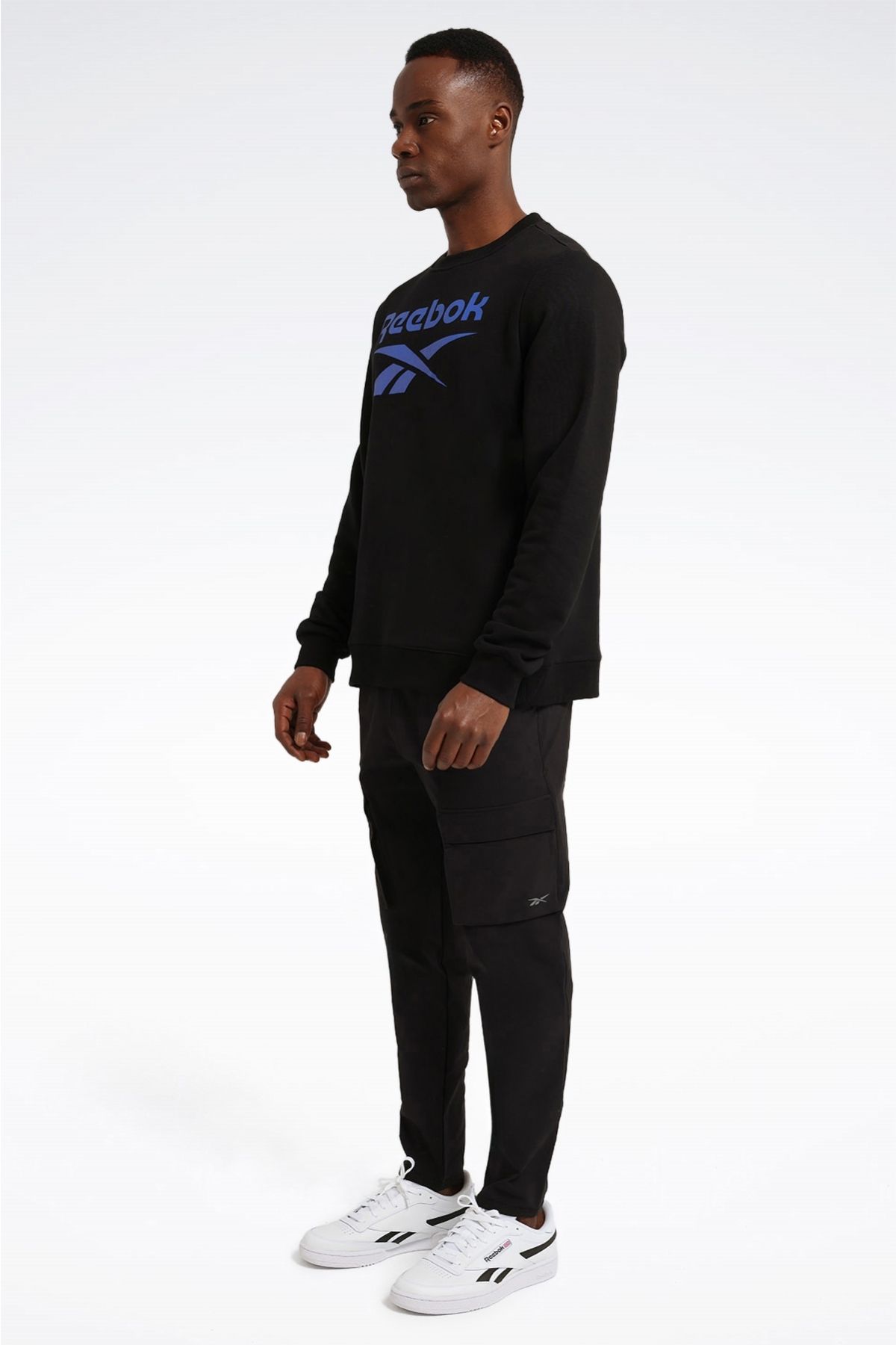 سویشرت مردانه مشکی ریباک | TYCC63D1E2607DDF00 اورجینال - تصویر 5