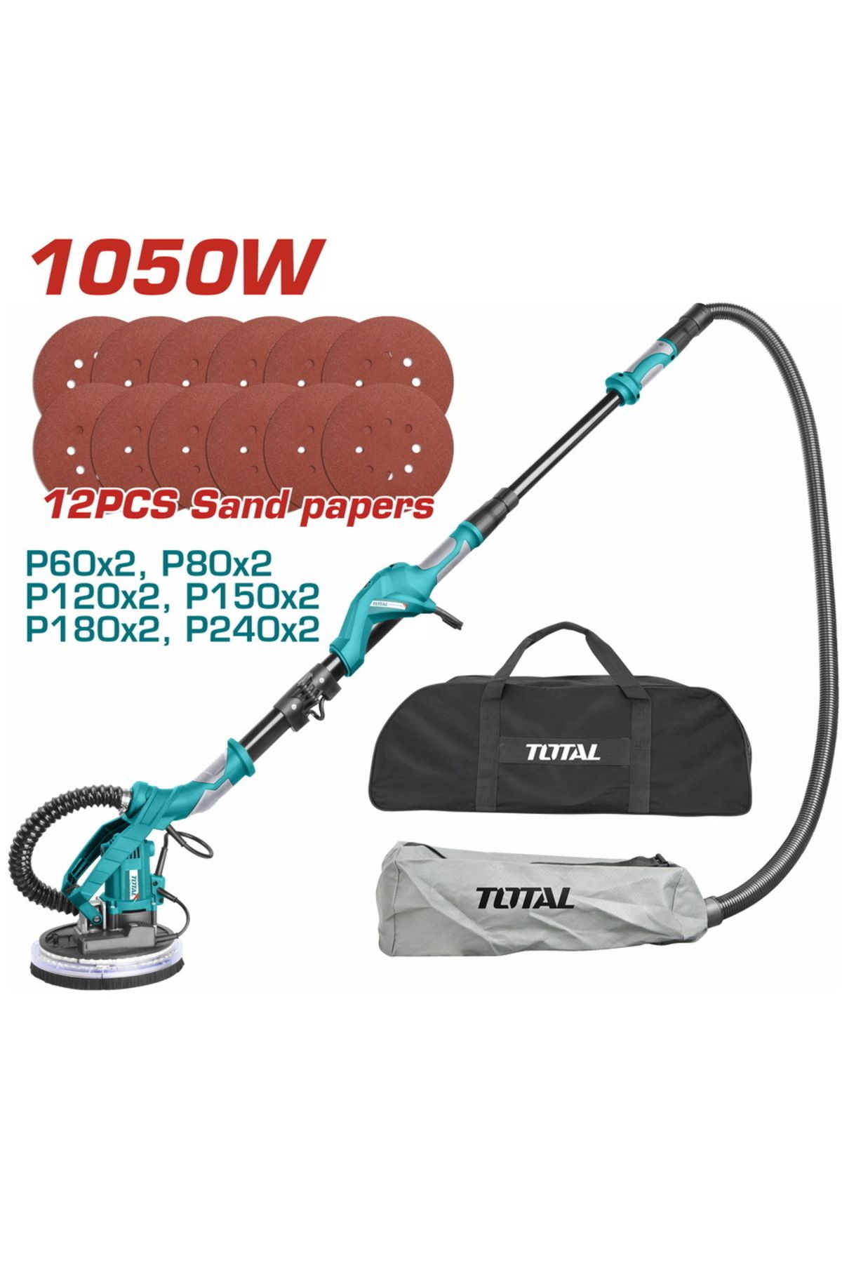 Total Alçıpan Zımpara Makinesi Zımpara Hediyeli 1050 W Nms