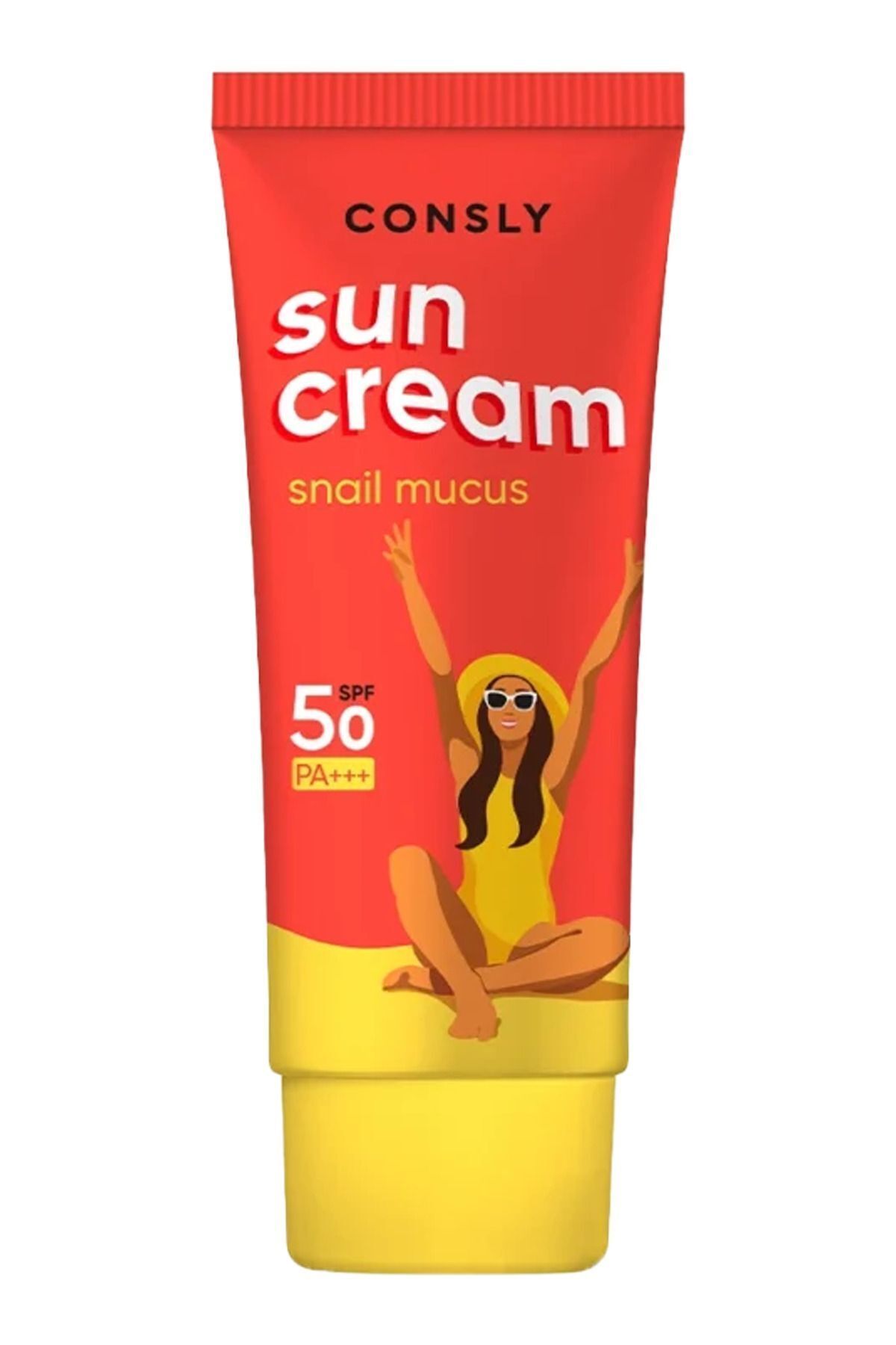 CONSLY-Spf 50 Pa Korean Snail Sun Cream - Snail Mucus Sun Cream with Mucus Extract 50 ml 5