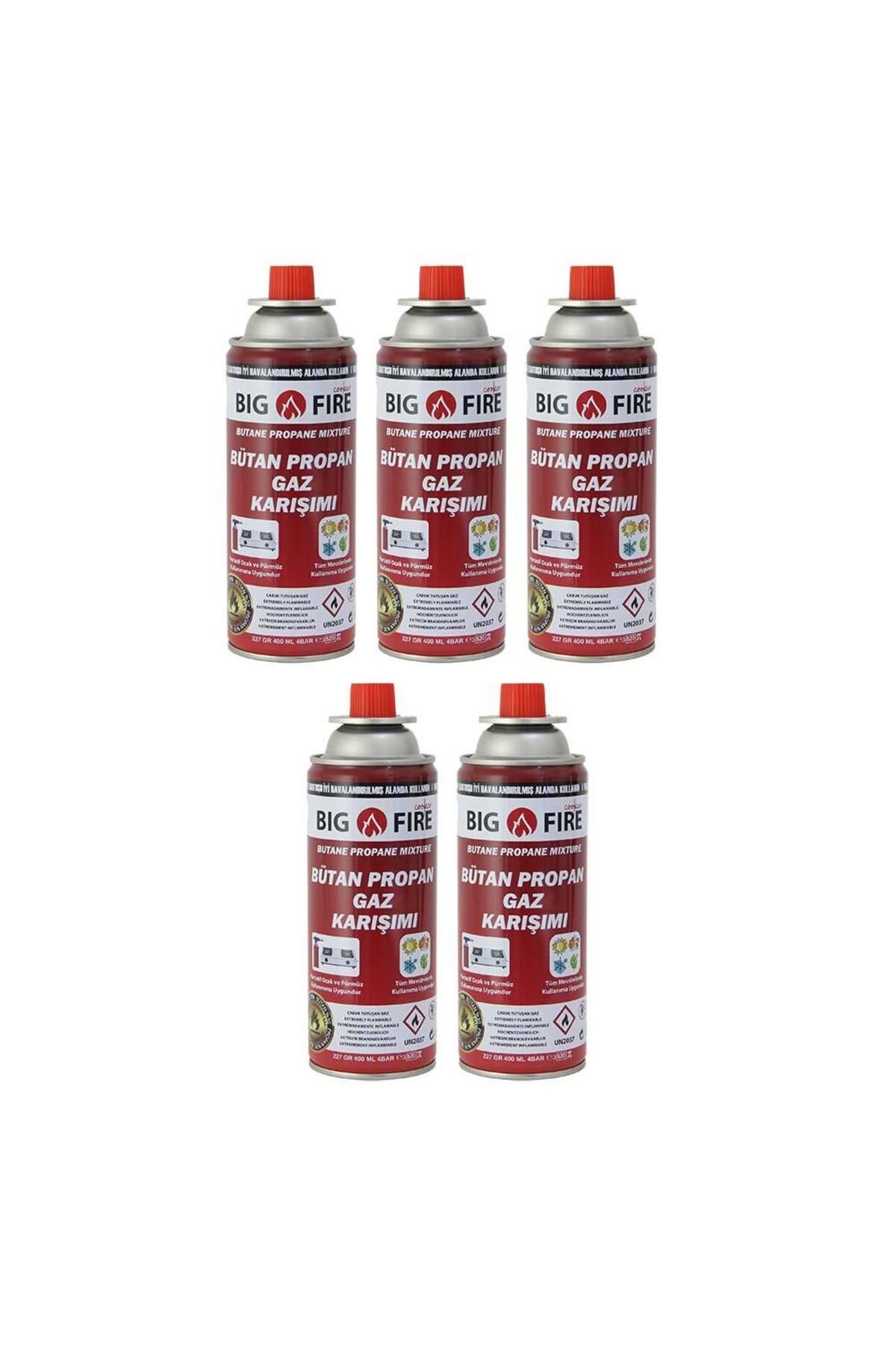 Big Fire Power 227gr Valfli Gaz Kartuşu Beşli Set