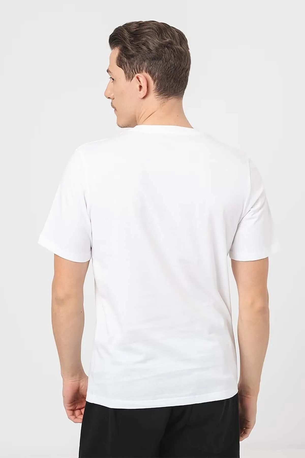 تیشرت مردانه سفید جک اند جونز | 4YETSBS35625 اورجینال - تصویر 4