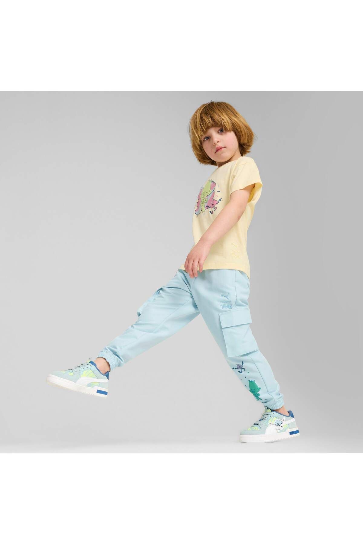 Puma Kids Pantaloni De Trening Cu Croiala Relaxata Pentru Copii Masculin - 4-5 ani