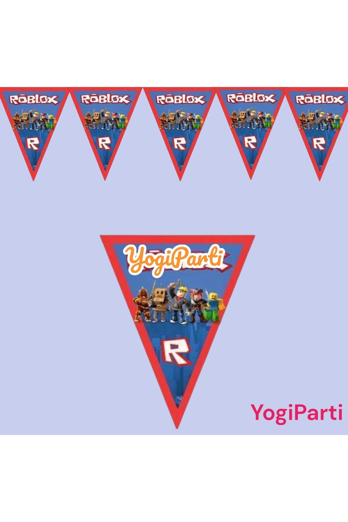 Roblox Parti malzemeleri üçgen iyiki doğdun flama