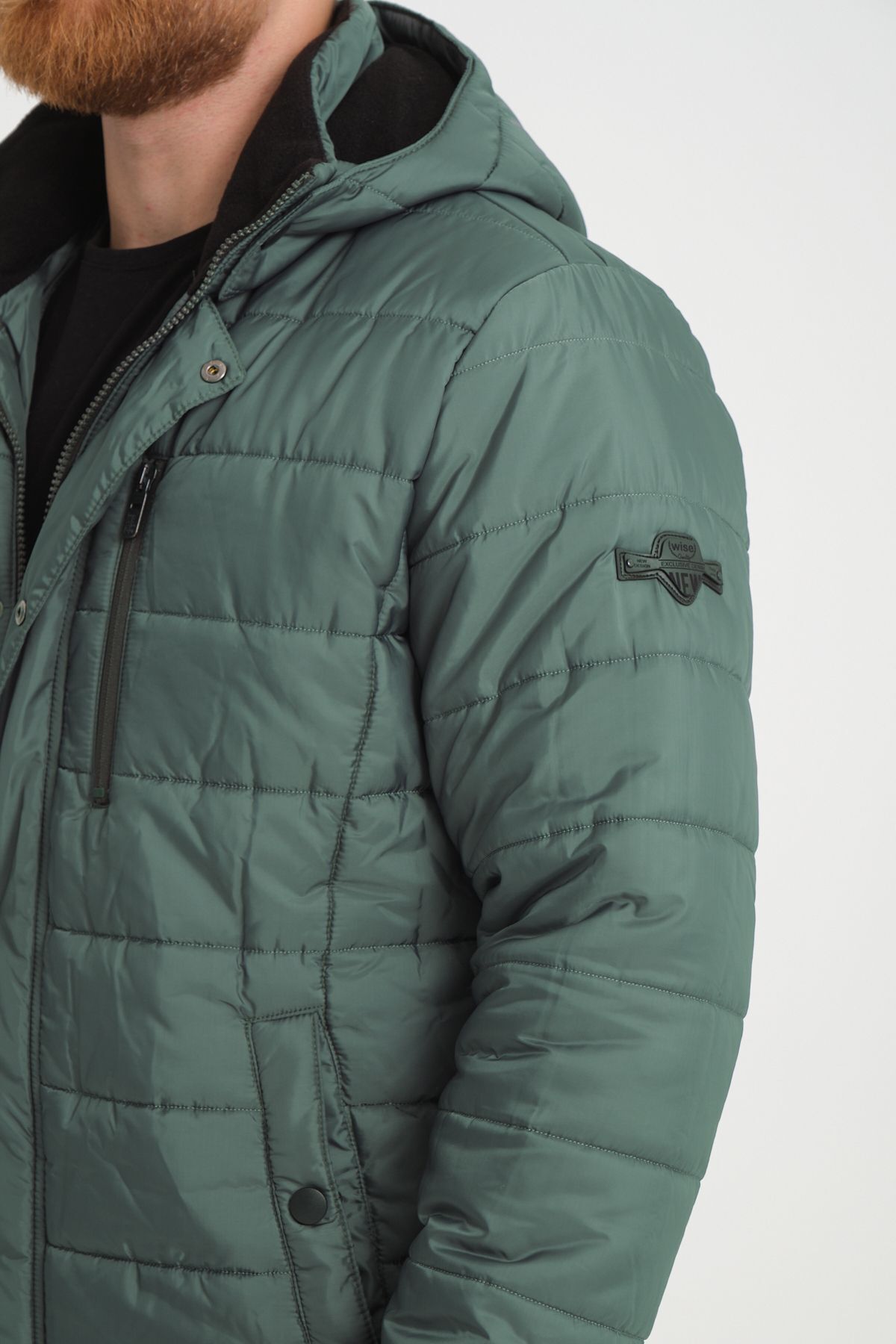Wise-Pánská fleecová bunda s kapucí – 100% polyester 6