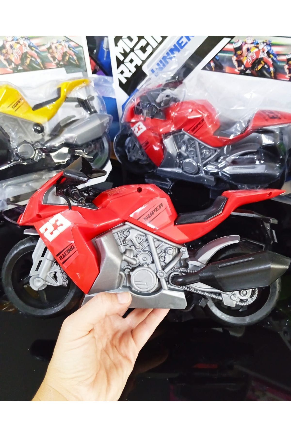 Motor Motosiklet Motorbisiklet Motorsiklet Erkek Oyuncak Yarış Motoru Büyük Boy Detaylı Kırılmaz