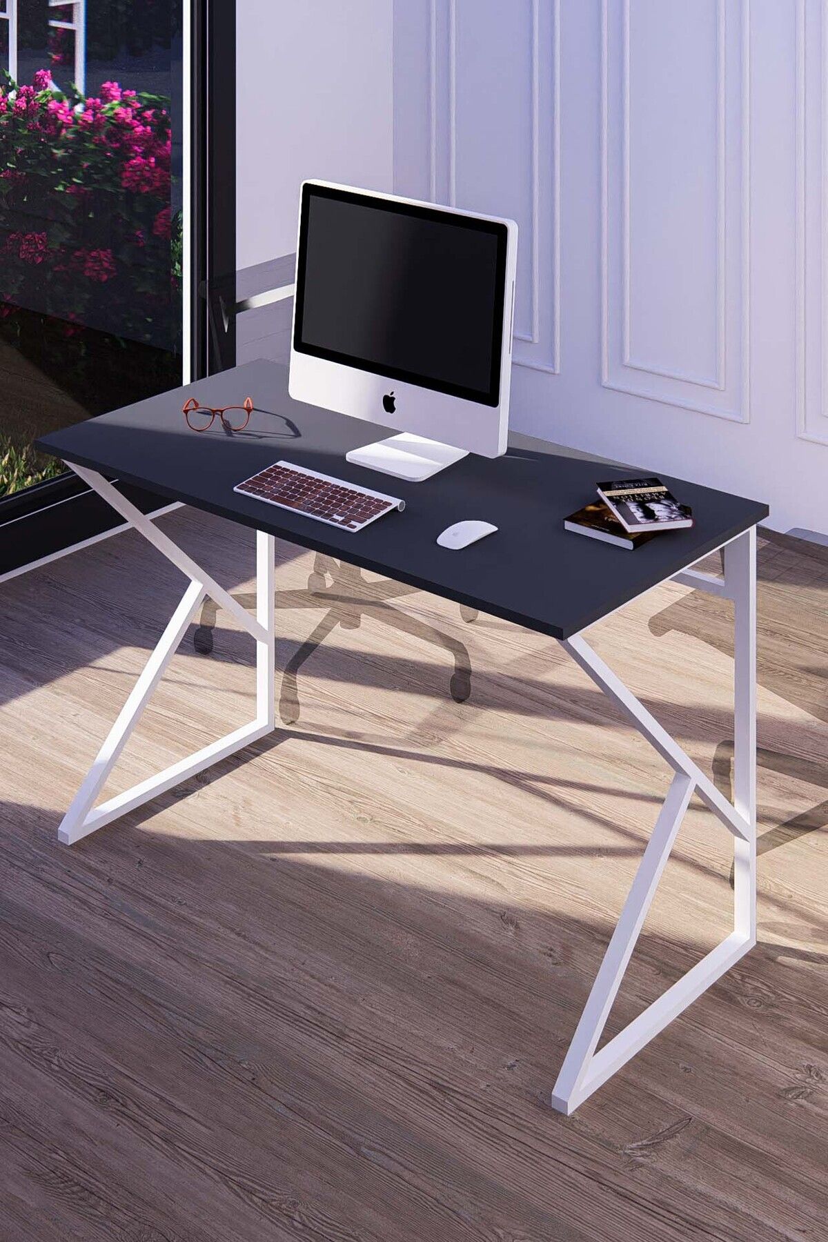 Elena Desk Office Desk Player Desk Dining Table School Desk Young Room 60x120 Cm