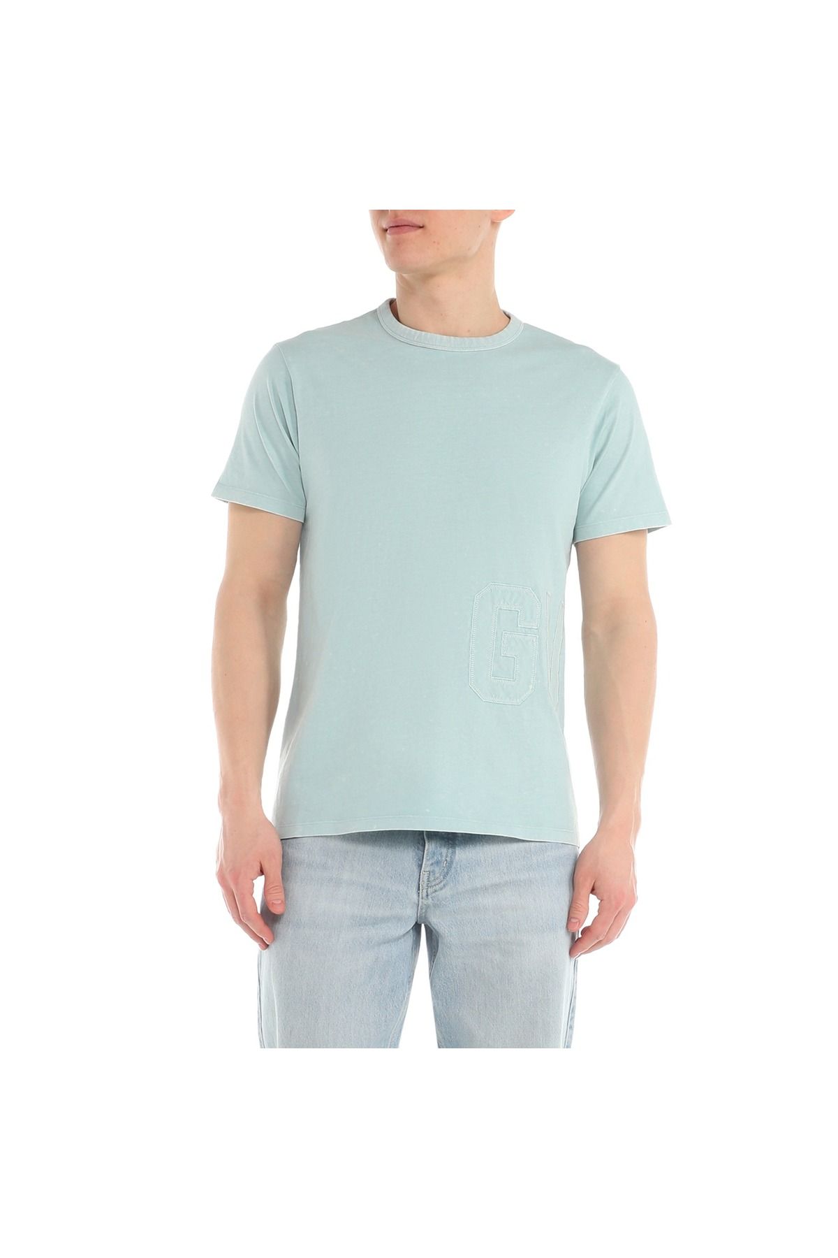 تیشرت مردانه سبز گسGuess | M4GI18K8FQ4-A733 اورجینال - تصویر 3