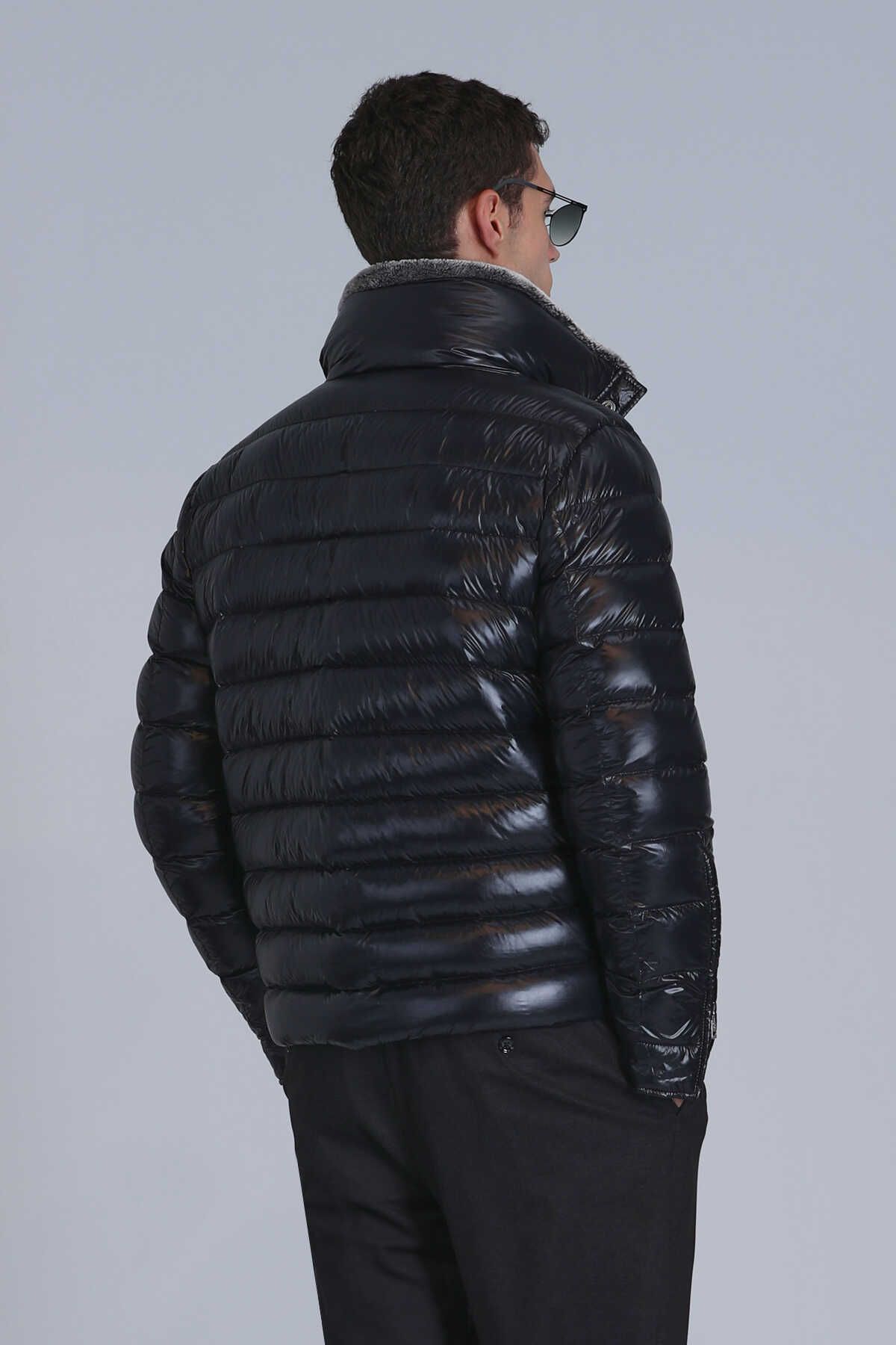 کاپشن مردانه مشکی لوفیان | 20214 اورجینال - تصویر 2