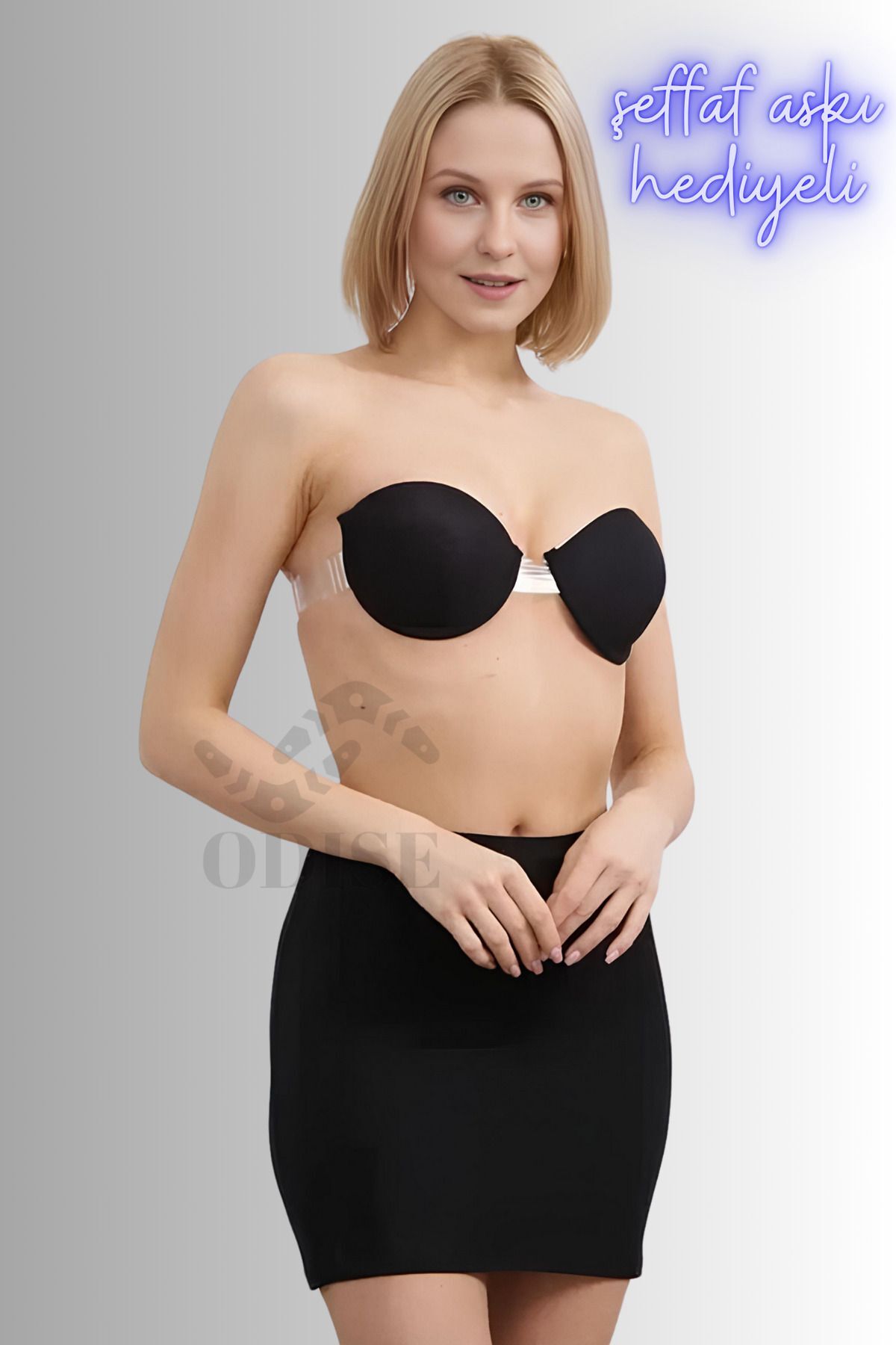 ODISE-Rochie de seară decoltată, ajustabilă, transparentă, pentru absolvire, sutien de nuntă (UMPLUT SUPPORTED) 4