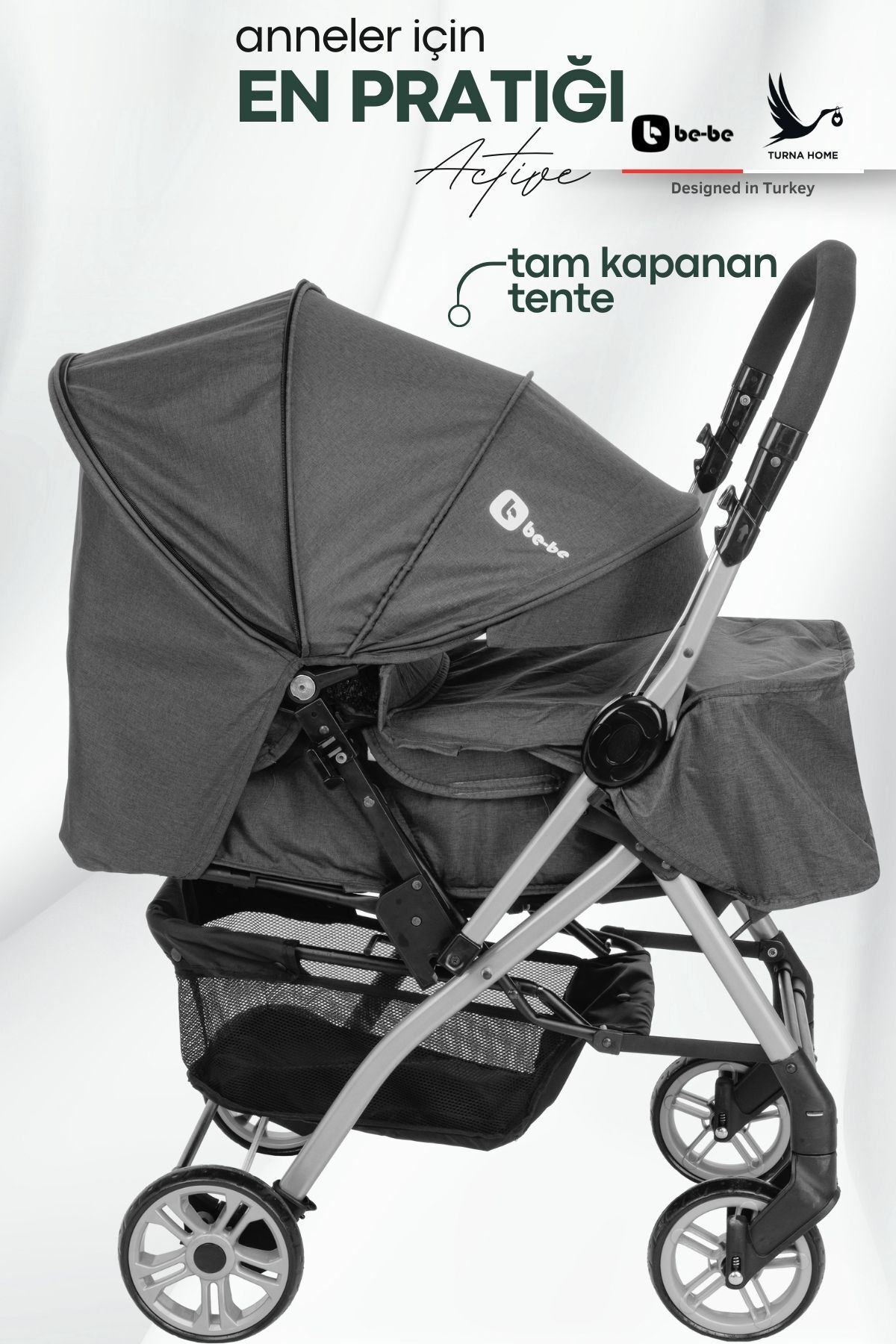 4 Baby Turnahome New Actıve Travel Bebek Arabası fotoğrafı 4 (önizleme)