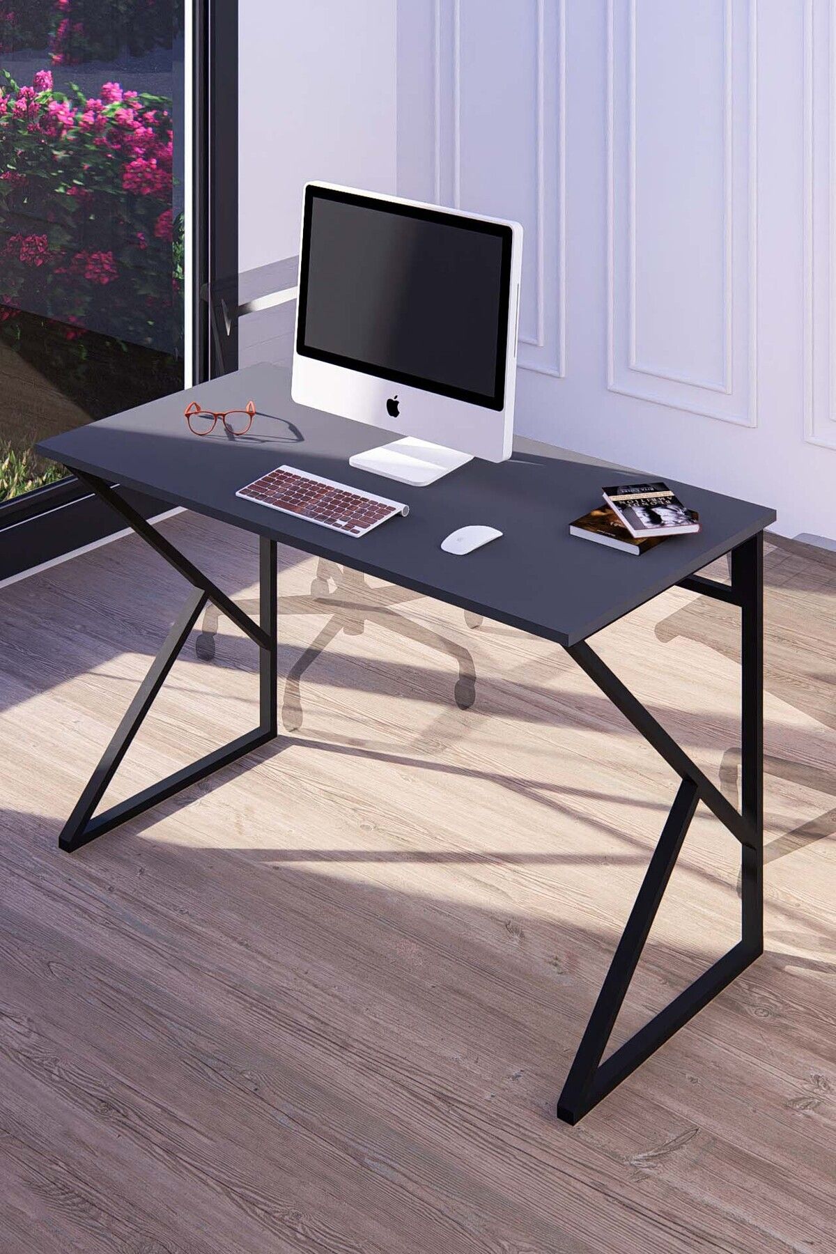 Elena Desk Office Desk Player Desk Dining Table School Desk Young Room 60x120 Cm
