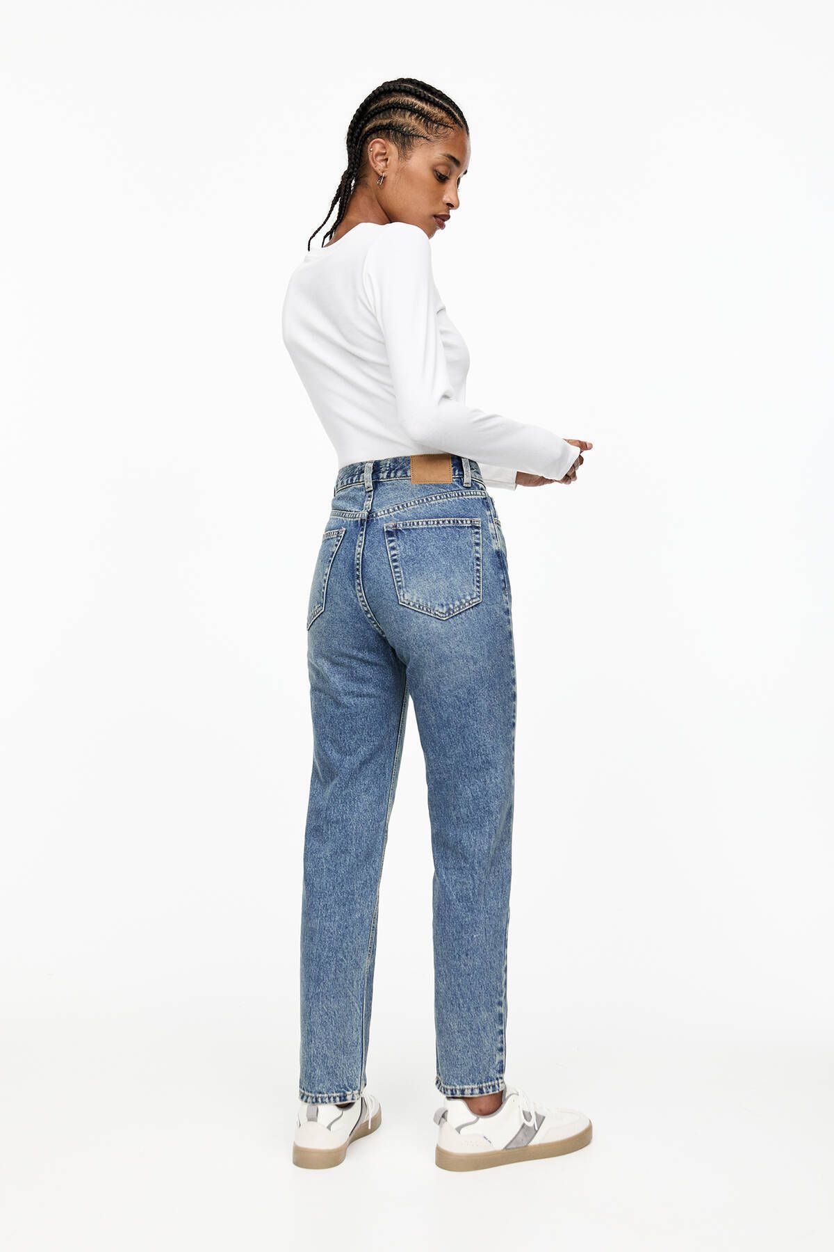 Yüksek Bel Mom Fit Jean
