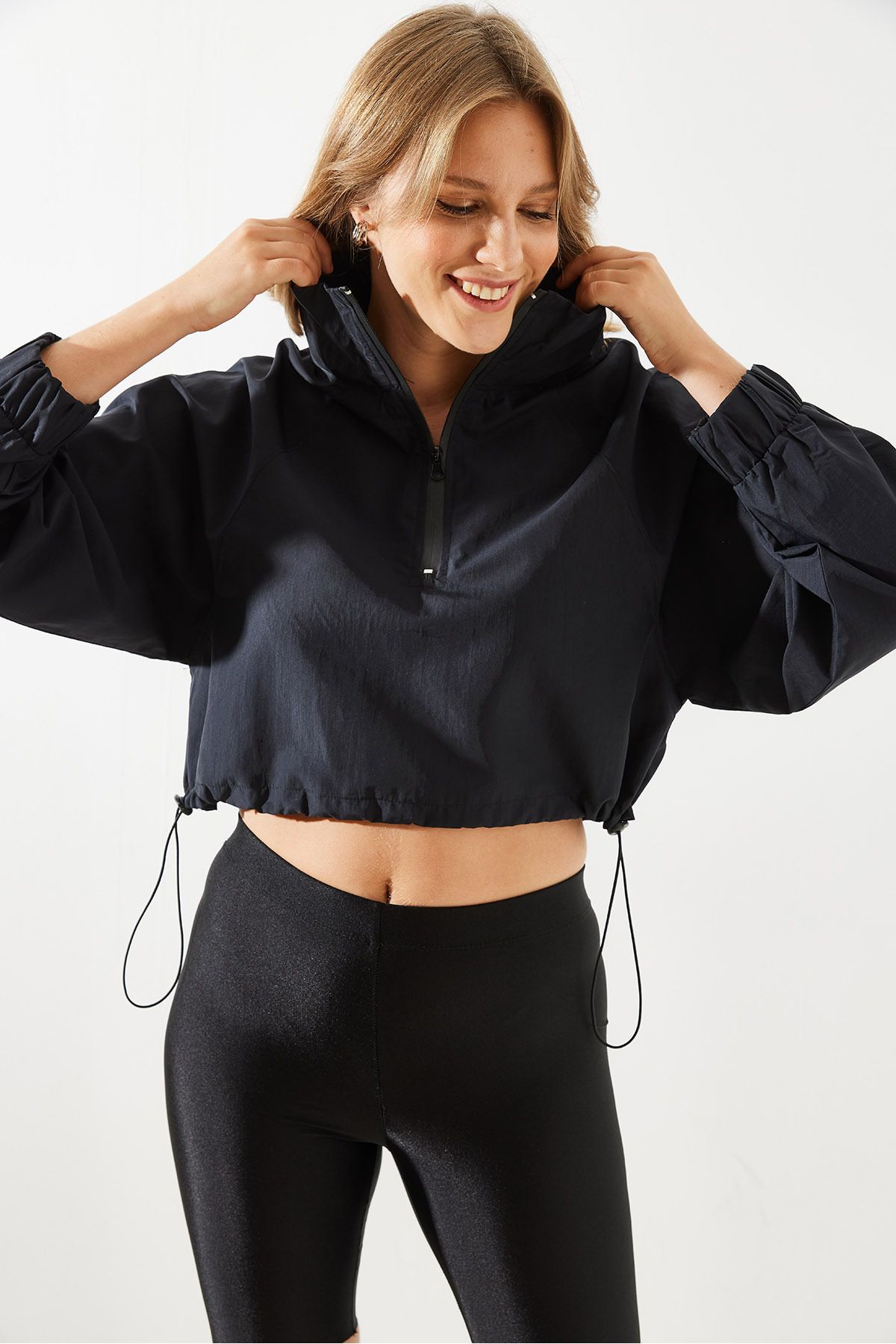 Bianco Lucci  Kadın Fermuar Detaylı Yağmurluk MBMS002 60501002 - Görsel 6