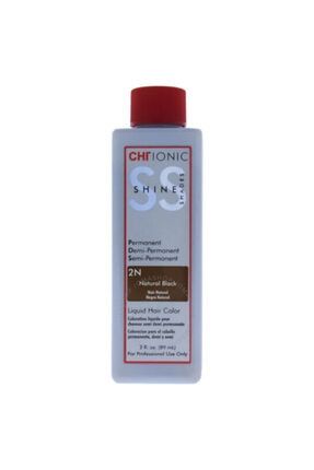 Ionıc Shine Organic Saç Boyası Sıvı Likid 2n Doğal Siyah 89 Ml 1N-BLACK