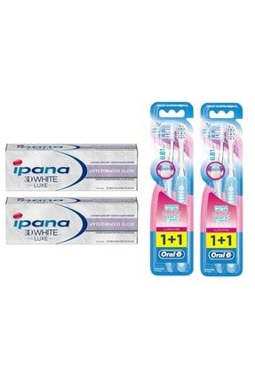 3 Boyutlu Beyazlık Diş Macunu Anti Tobacco 75 ml+Oral-b Diş Fırça Ultrathin Yumuşak 2'li OZ2151