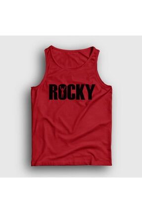 Unisex Kırmızı Logo Film Rocky Atlet 249880tt