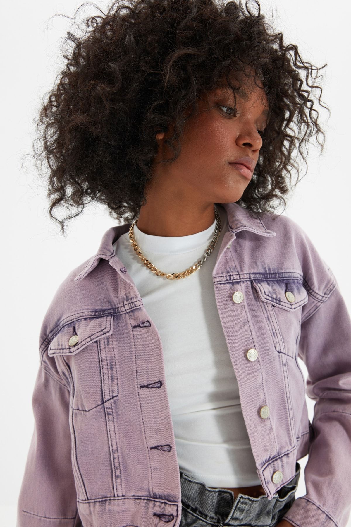 Purple leather on sale jacket forever 21
