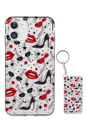 Iphone 11 Girl Lips Desenli Silikon Kılıf ESCVR-SFF1-10