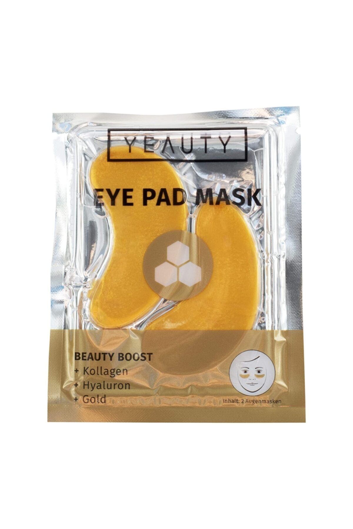 Yeauty Beauty Boost Kolajen- Hyaluron-Altın - Koyu Halkalar için Göz Pedi Maskesi