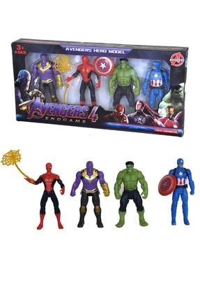 Hulk Thanos Örümcek Adam Kaptan Amerika 4lü Set dop10213121igo