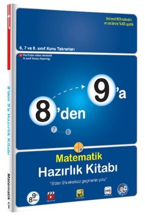 Yeni Baskı 8´den 9´a Matematik Hazırlık Kitabı 9786257381185-2-2