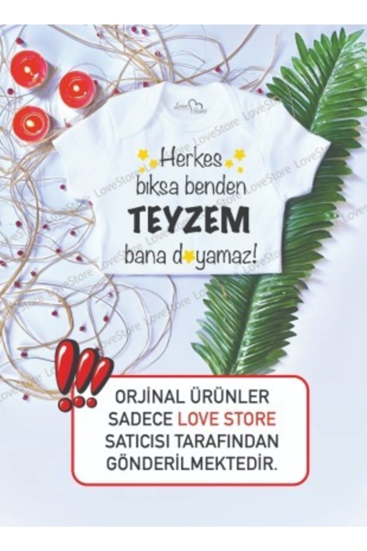 LoveStore لباس بدن 100% پنبه ای یونیسکس با چاپ خاله + هدیه