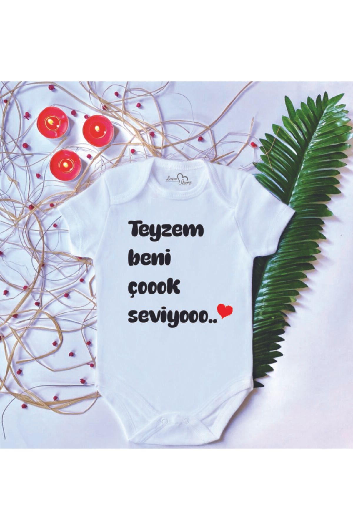 LoveStore بدنه بادی 100% پنبه ای با چاپ یونیسکس نوزاد خاله