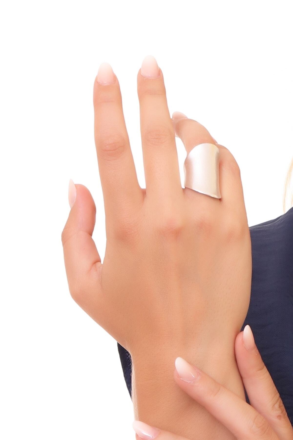 Kadın Antik Gümüş Kaplama Ayarlanabilir Bohem Yüzük 3