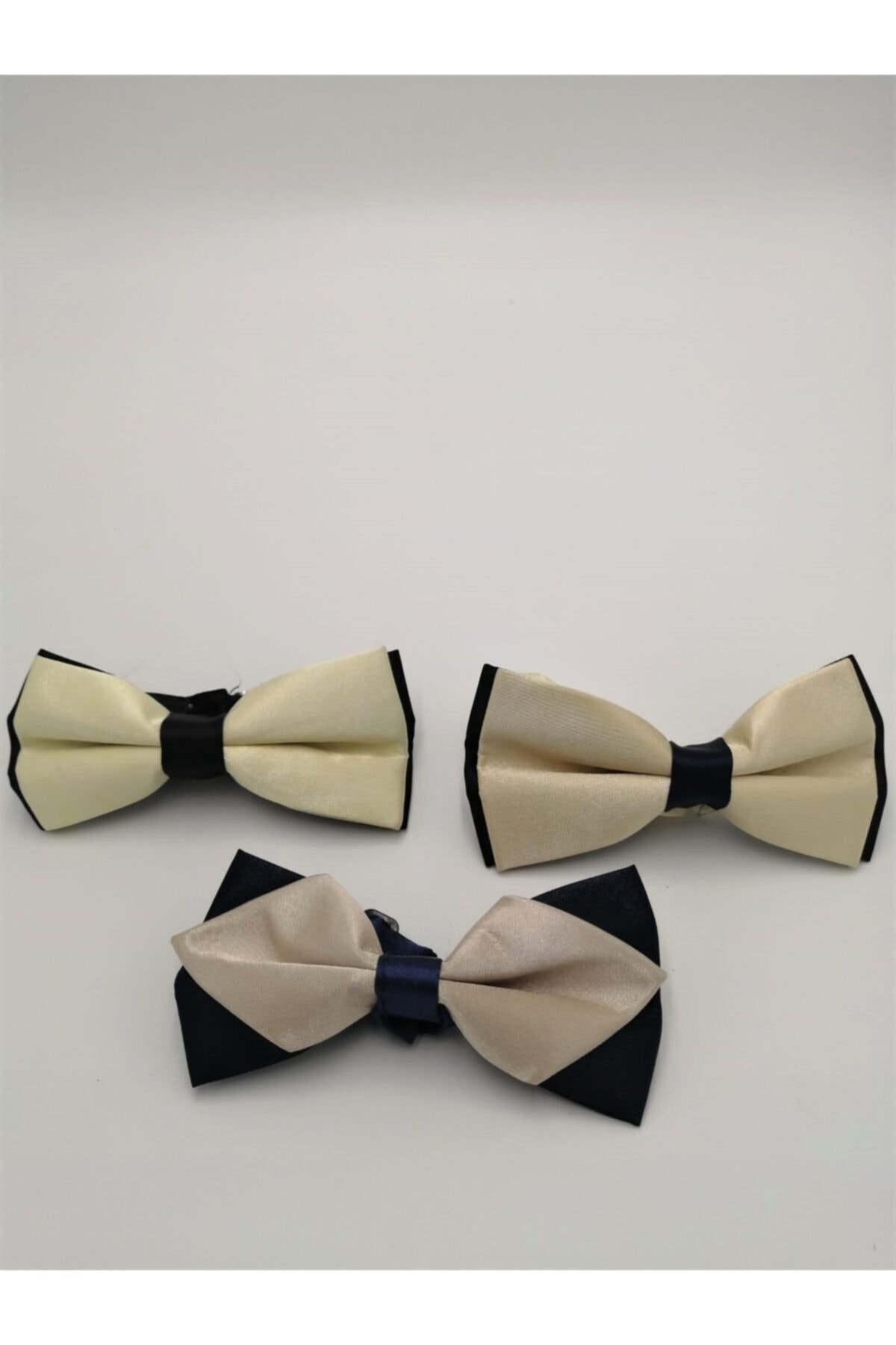 Yage Unisex Karma Renk Desenli 3'lü Kombin Papyon Set