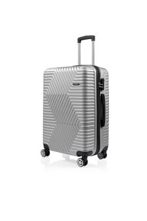 G&d Gedox Polo Suitcase Abs Büyük Boy Lüx Seyahat Valizi Gri G1