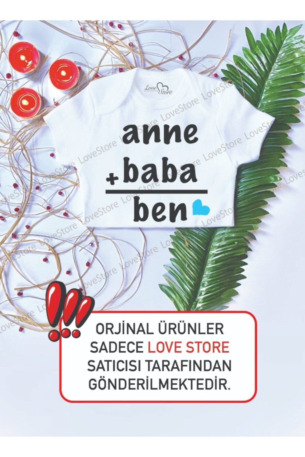 LoveStore لباس بدن مادر پدر با چاپ یونیسکس نوزاد + من 100% پنبه