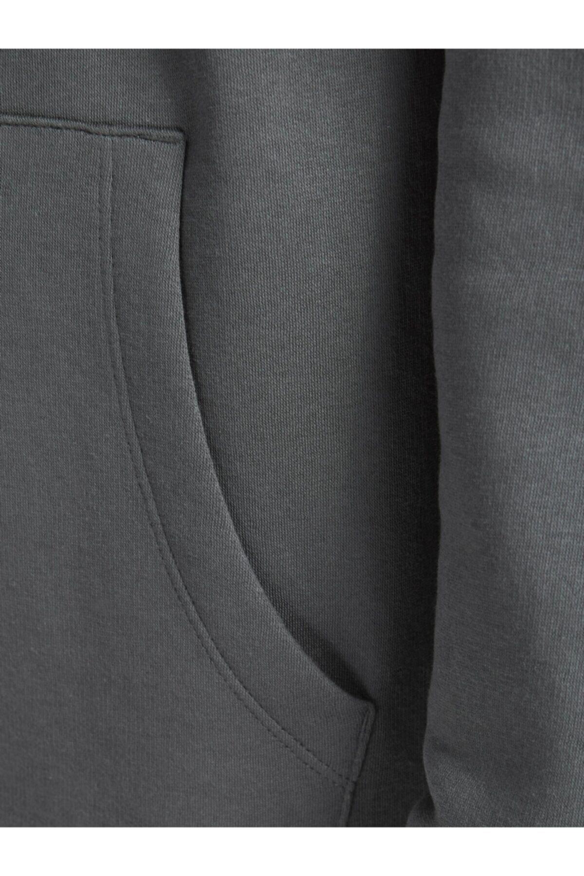 سویشرت مردانه خاکستری جک اند جونز | 12189736 اورجینال - تصویر 5