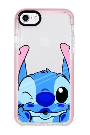 Iphone 7 Stitch Desenli Candy Bumper Silikonlu Telefon Kılıfı MC7CBTS79