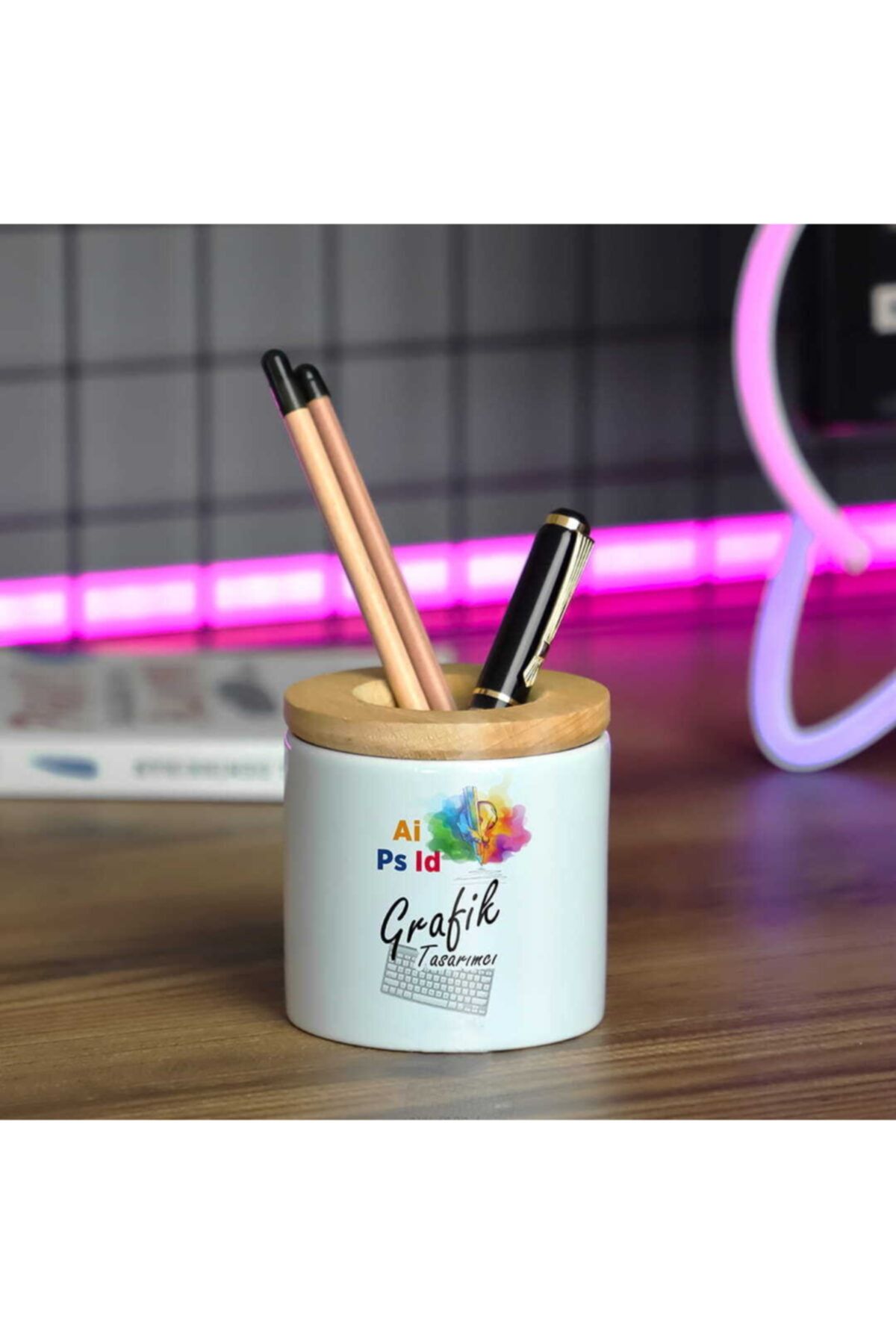 MaveraShop Suport Pentru Stilou Imprimat De Designer Grafic Special Conceput - One Size