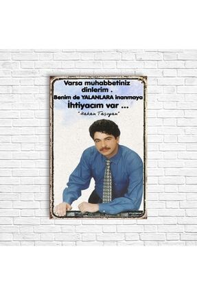 Hakan Taşıyan Retro Ahşap Poster TŞYN2