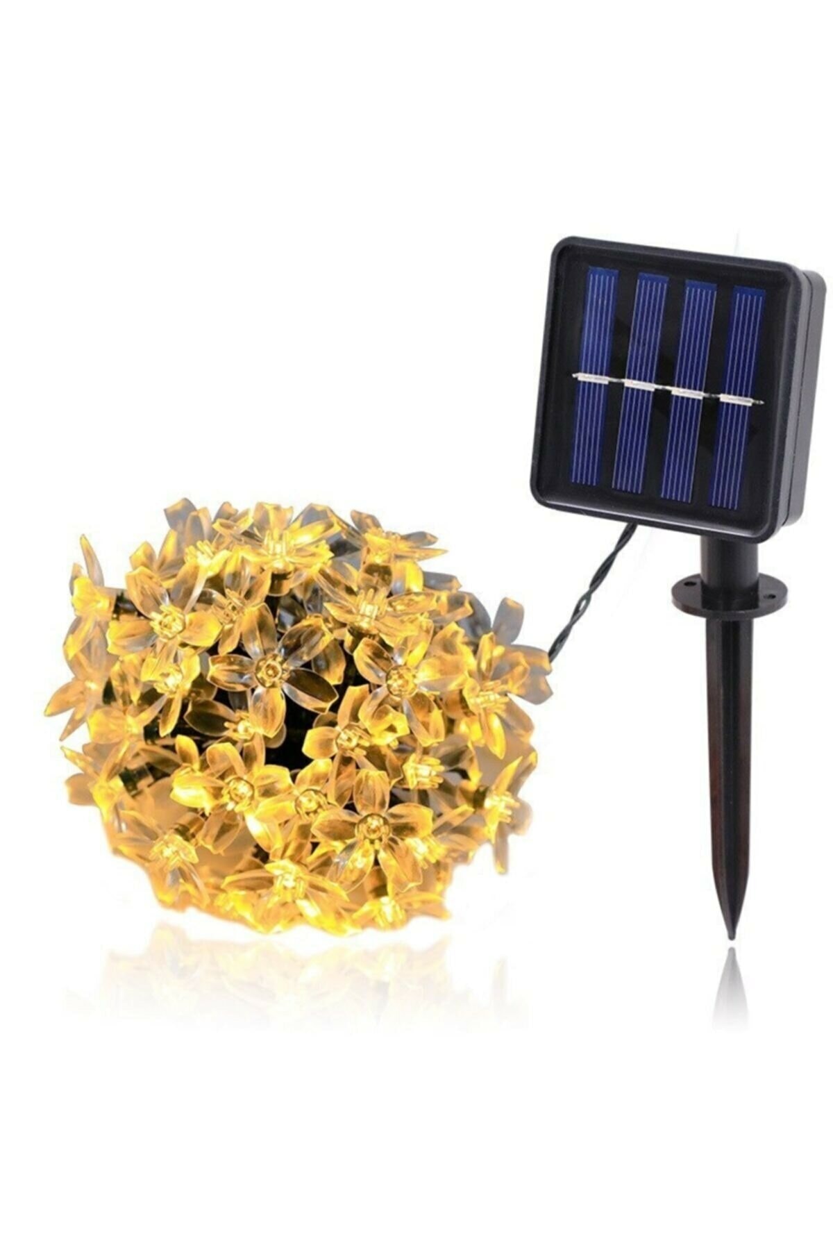 30 Ledli Solar Çiçekli Günışığı Bahçe Aydınlatma Dekorasyon Güneş Enerjili 1430 5