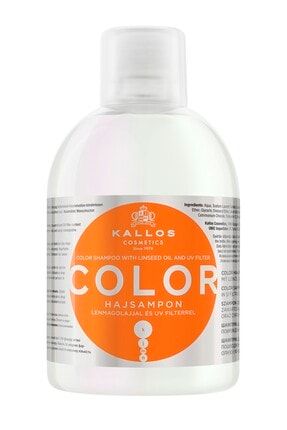 Color 1000ml Boyalı, Yıpranmış Saçlar Için Keten Tohumu Yağli + Uv Filtreli Şampuan KJMN0842