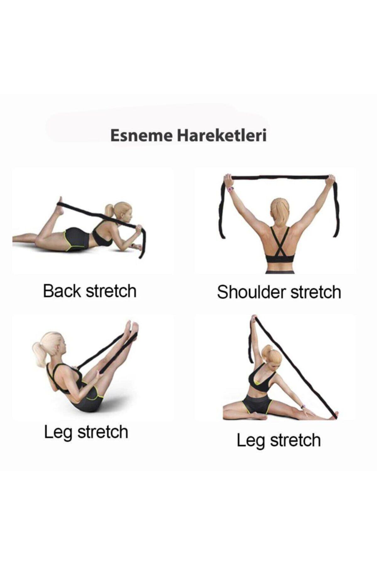 TechnoSmart-Blue Resistance Band with 8 Different Levels Sports Exercise Aerobics Pilates Squat Tire Fitness Yoga 3