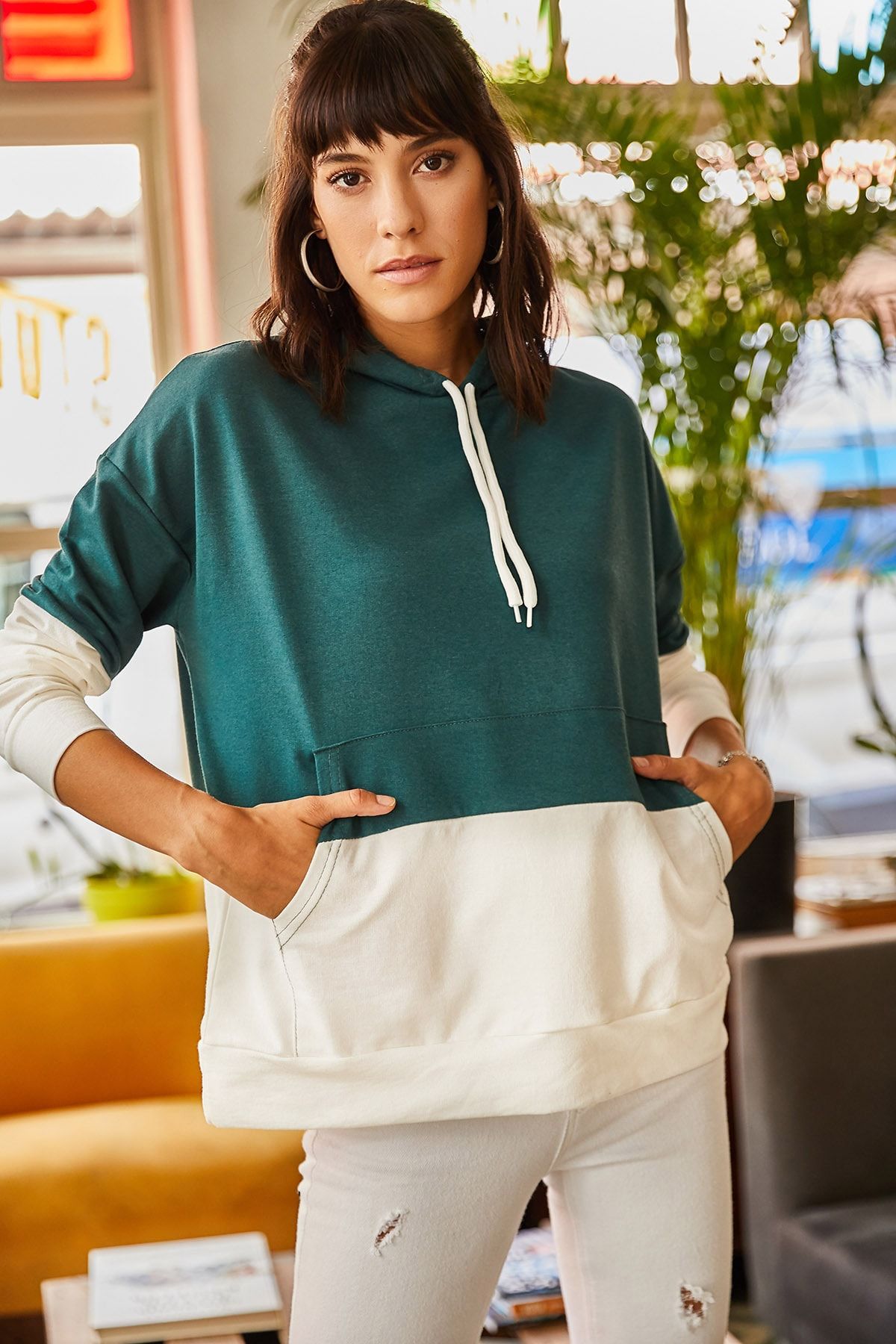 La hearts clearance half zip sweatshirt