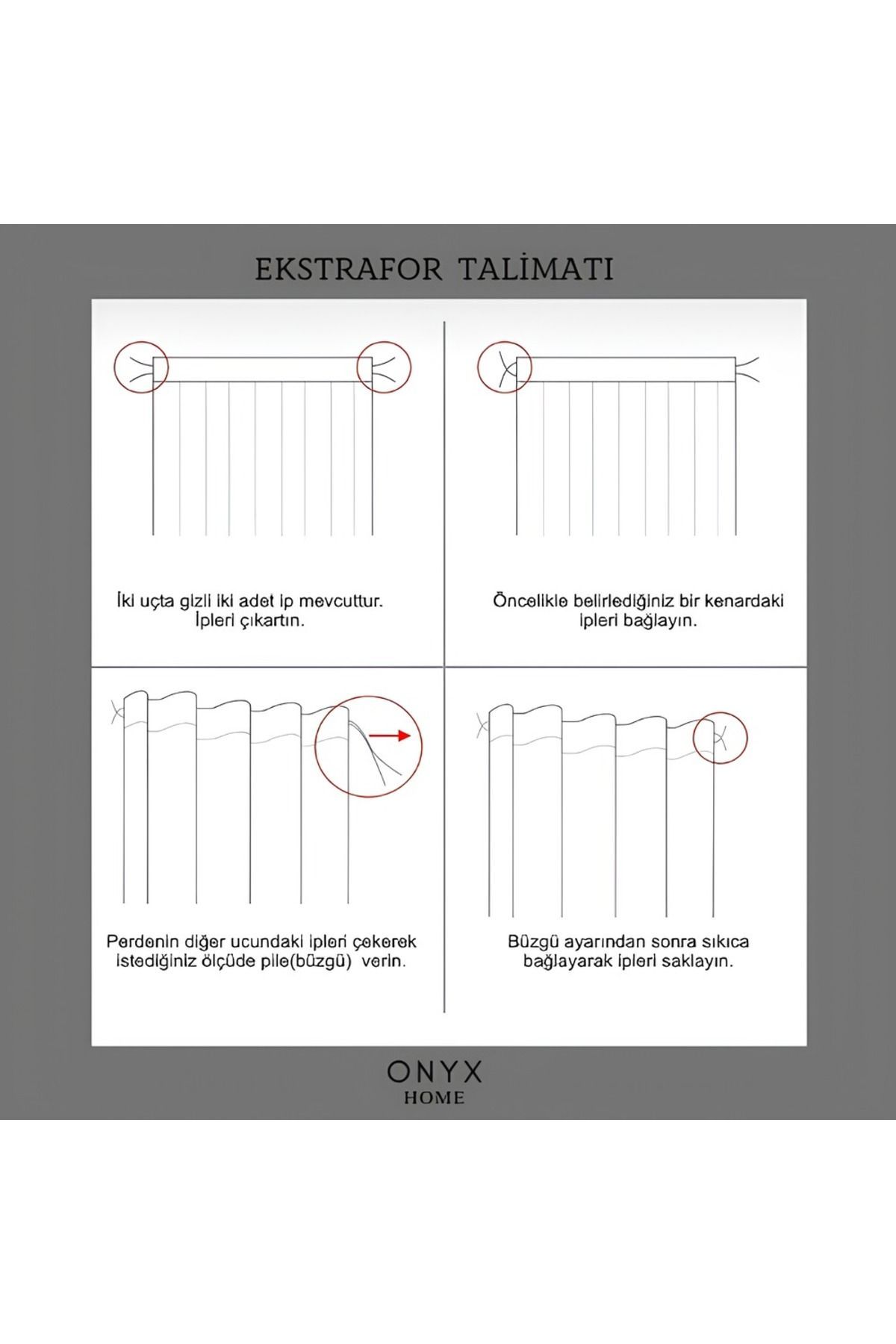 OnyxHome-Ecru Linen Tulle Curtain (Unpleated) 4