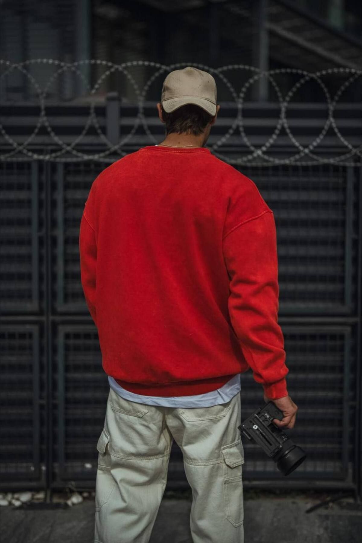 İLKCET MODA-Hanorac oversize unisex spalat pe zăpadă 2