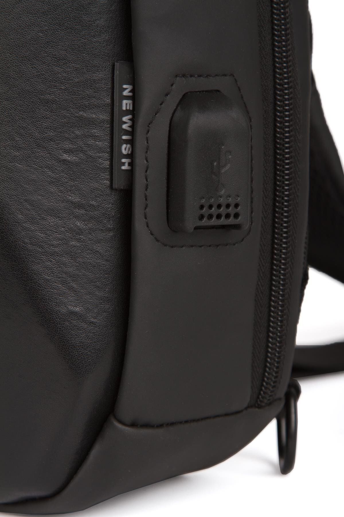 کوله پشتی زنانه مشکی Niki Leather | NKL2405 اورجینال - تصویر 8