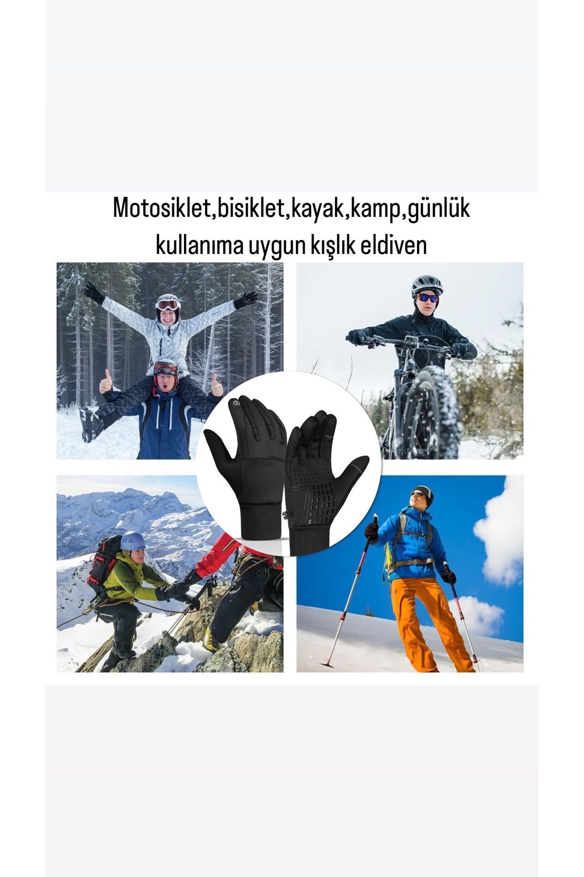 Moonrider Kayak Motosiklet bisiklet günlük kullanım outdoor kamp su geçirmez eldiven kalite unisex ithal görsel 7