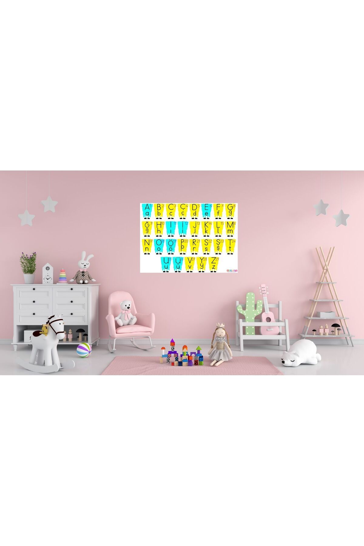 کارت مقوایی خط‌کش الفبایی کلاس سوم و چهارم - ۵۰×۷۰ سانتی‌متر ۰۳