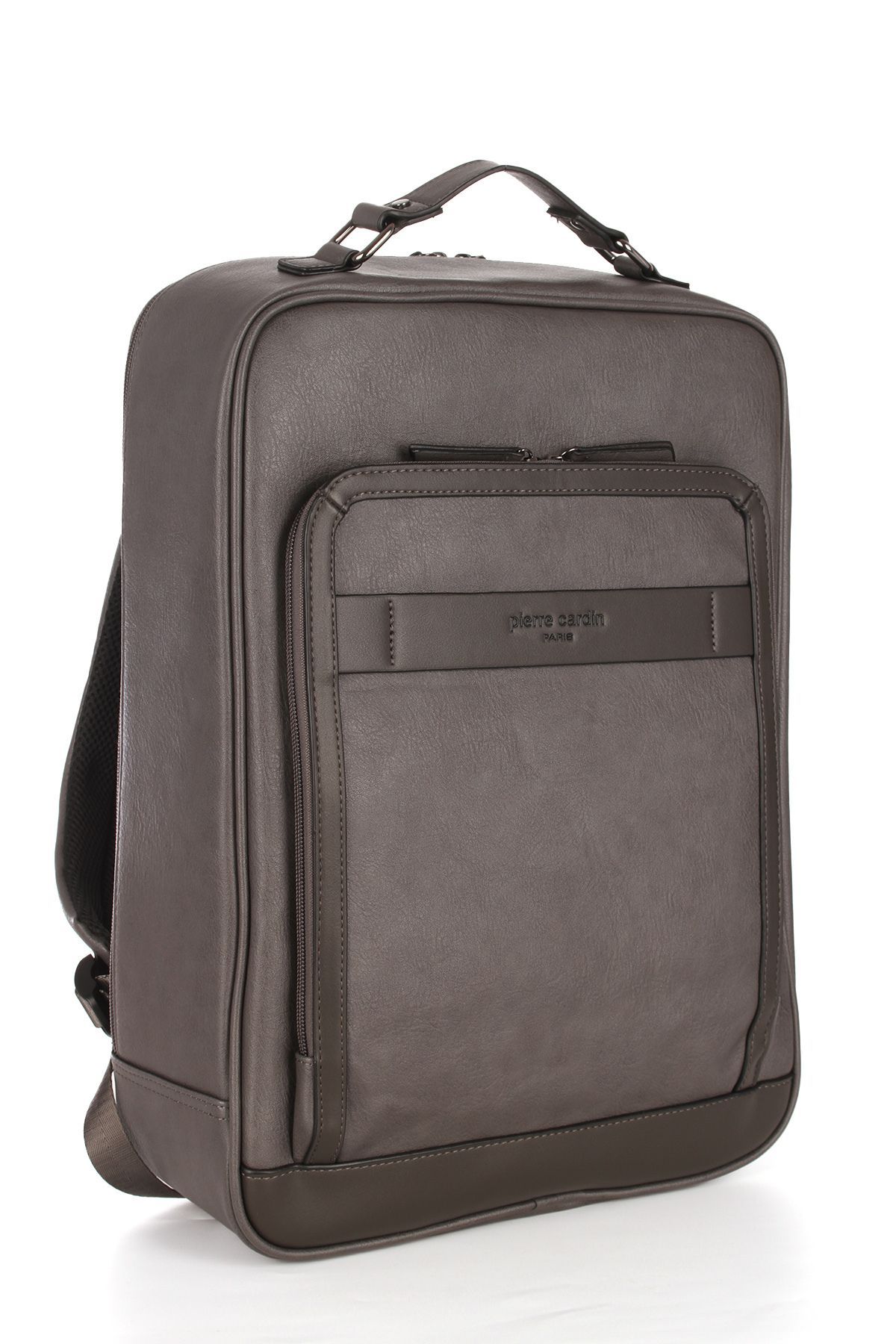 کیسه نوت بوک کوله پشتی وگان پیره کاردین 01PC00110 مقاوم در برابر آب خاکستری Pierre Cardin