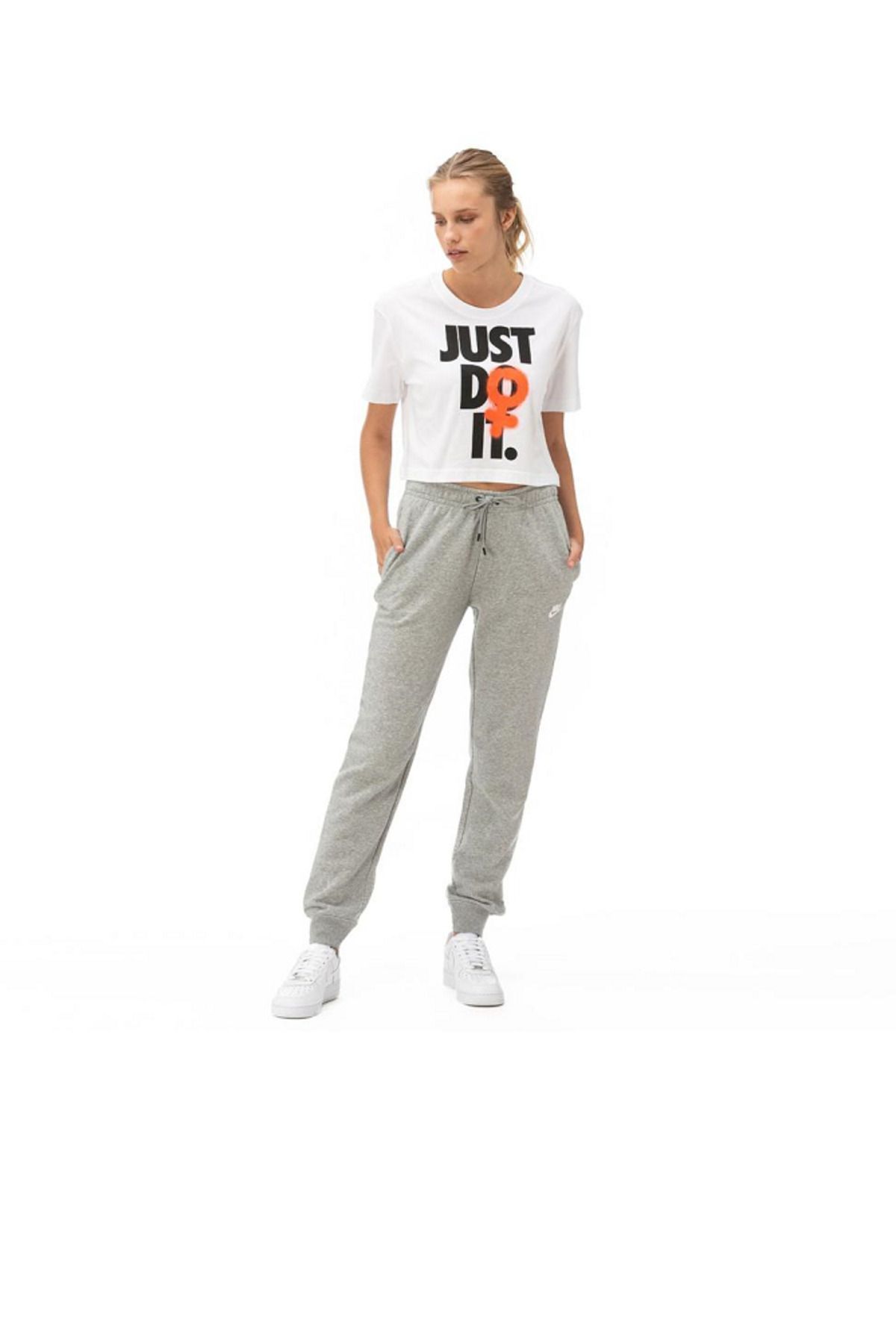 Nike-Women's Gray Essential Sweatpants - Bv4095-063 2