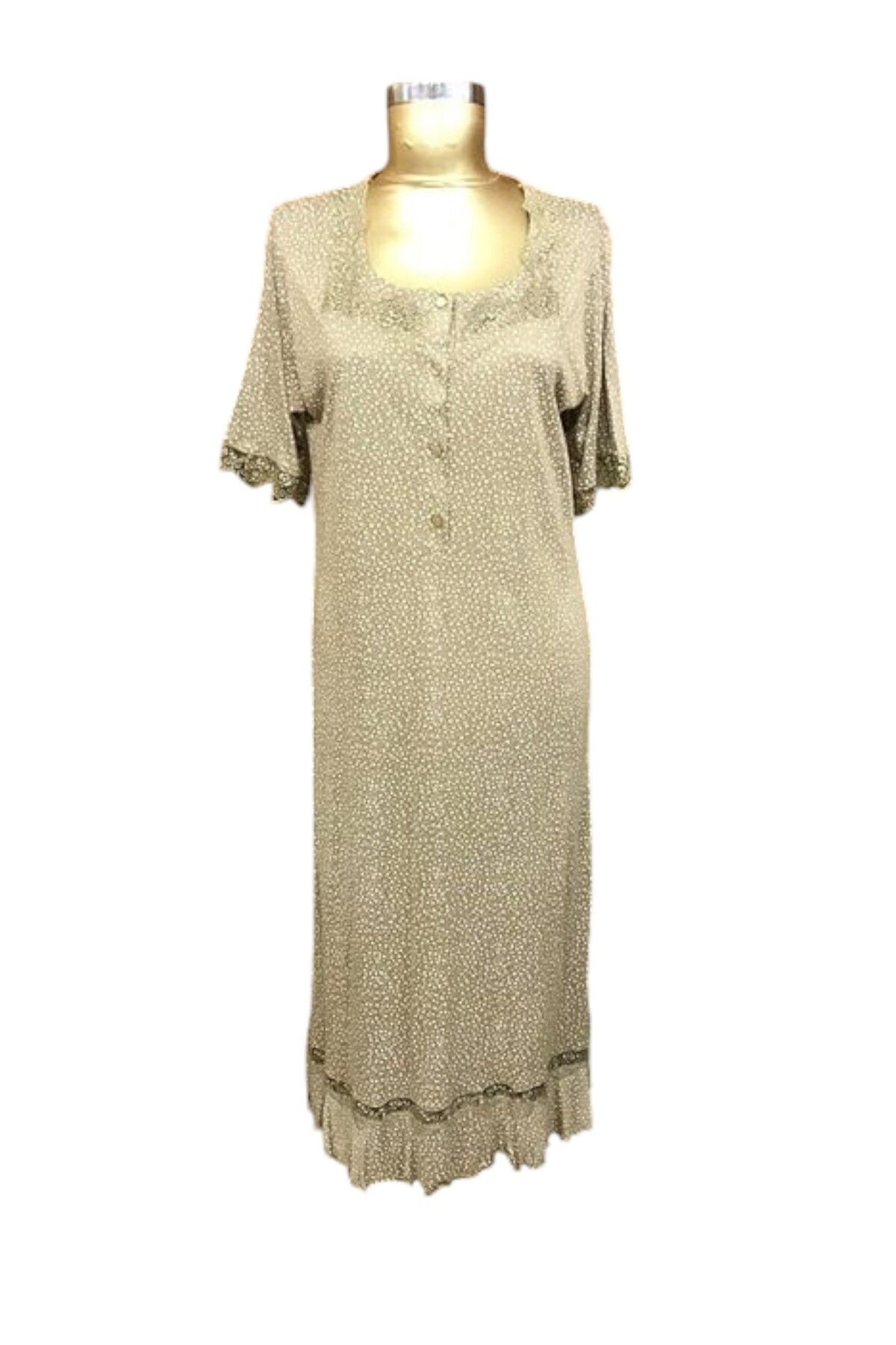 Pelsan Kısakol Patlı Gecelik-1108-haki